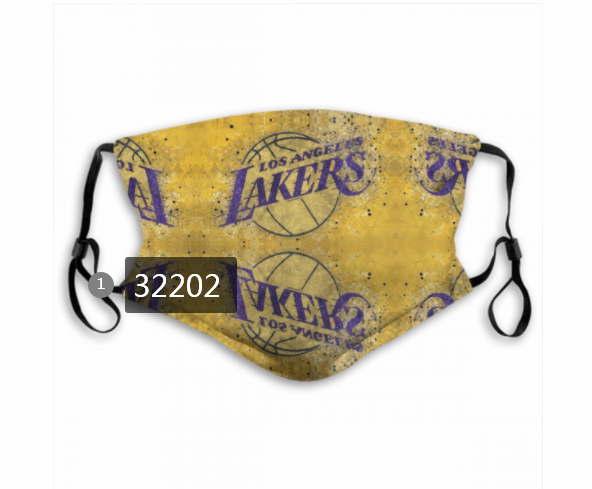 NBA 2020 Los Angeles Lakers22 Dust mask with filter->nba dust mask->Sports Accessory